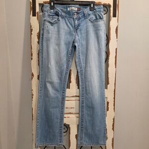 Vtg Y2K Aeropostale Chelsea Bootcut Jeans Womens 9/10 Reg Low Rise Light Wash